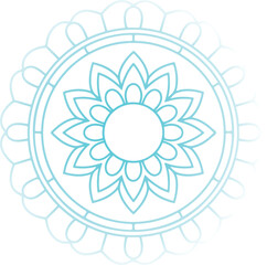 Intricately designed golden mandala with symmetrical patterns, inspired by traditional art