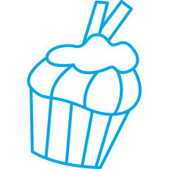 Happy birthday single vector icon