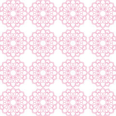 Exquisite golden mandala with intricate shapes and floral designs, centered on a white background