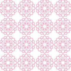 Exquisite golden mandala with intricate shapes and floral designs, centered on a white background