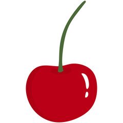 cherry illustration isolated