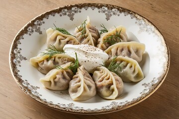 a steamy pile of dumplings