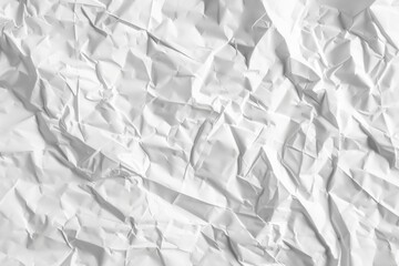 Crumpled white paper texture. Blank background for design and art concept.