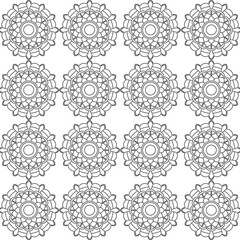 Beautiful, golden mandala with a circular floral pattern, delicate and refined