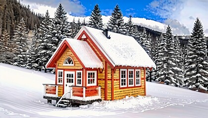 Cozy Winter Cabin