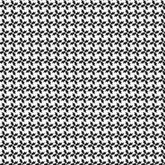 Black and white vector seamless pattern with small diamonds , star shapes ,rhombuses .Abstract black and white geometric texture .Simple minimal wide repeat background .