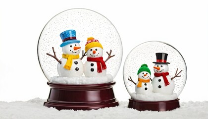 Christmas Snow Globes with Snowmen