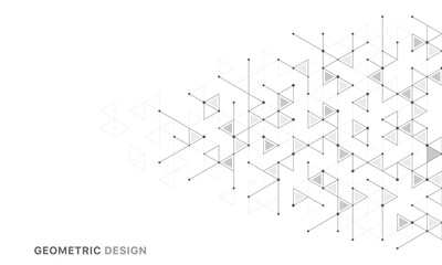 Abstract vector background with a geometric pattern of triangle shapes. Graphic design element 