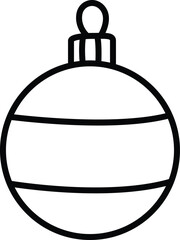 Christmas Ball Vector Icon Design