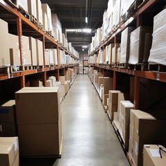 Streamlined Storage in a Modern Production Workshop Warehouse