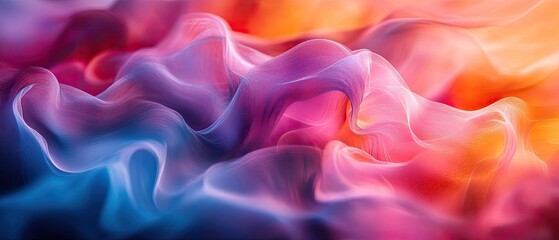 Obraz premium Abstract Colorful Swirling Smoke.
