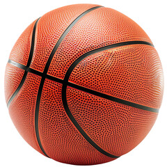 Fototapeta premium Basketball full details isolated on a transparent background