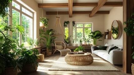 Fototapeta premium living room with furniture