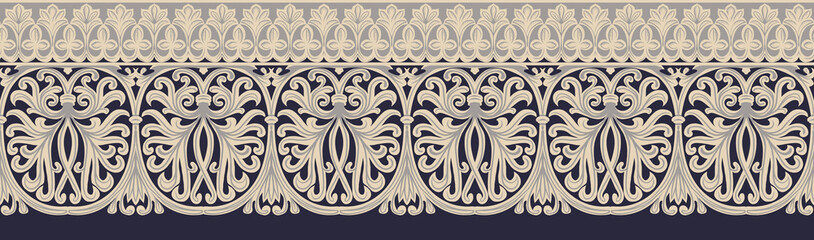 seamless beautiful wallpaper cards border design floral leaf vintage ornament Victorian geometric ethnic print paisley pattern