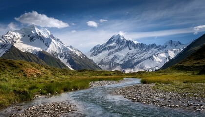 Fototapeta premium Gentle sounds of the flowing water create a calming atmosphere. 
