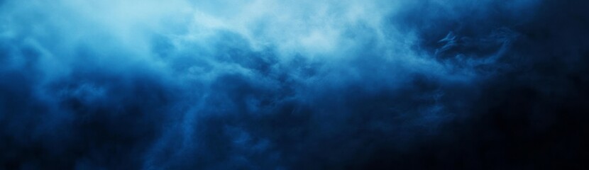 Obraz premium Abstract Blue and Black Cloudscape with Blurry Texture