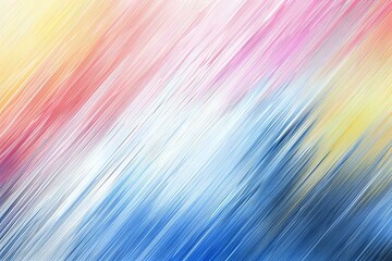 Dynamic motion blur background with diagonal streaks of yellow, pink and blue colors creates an energetic abstract design perfect for modern tech and business layouts.