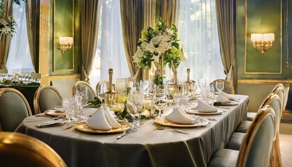 A restaurant table reserved in advance for a special occasion