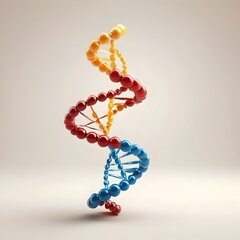 Bold DNA helix icon with a minimalistic design, centered on a transparent r cream background, symbolizing genetics and clean, modern visuals.