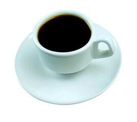 Isolated cup of coffee