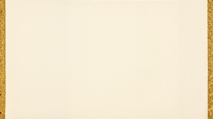 Cream table runner with simple gold border