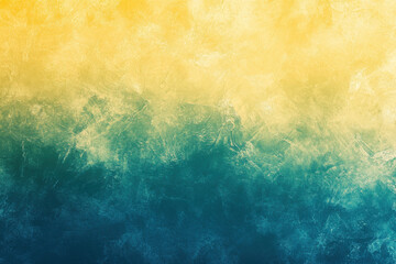 Obraz premium vibrant gradient background featuring blend of yellow and teal hues, creating warm and calming atmosphere. Perfect for various design projects