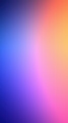 Obraz premium A smooth gradient of colors transitioning from deep blue to vibrant pink and warm orange, creating a calming and visually appealing backdrop.