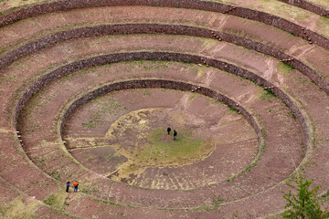 The Moray Andenes are a fascinating set of ancient Incan agricultural terraces located in the Sacred Valley of Peru, near the town of Maras. These terraces are renowned for their unique design.