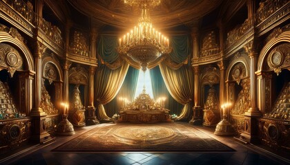 Obraz premium The king�fs chamber is a symbol of the kingdom�fs grandeur. 