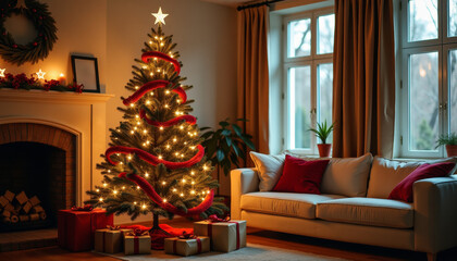Cozy Christmas Living Room