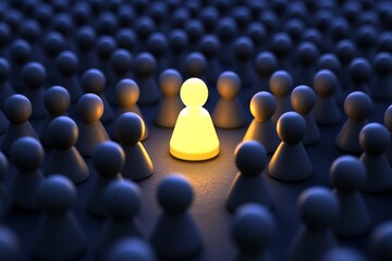 Guiding Light of Leadership in a Crowded Environment