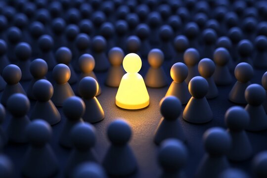 Guiding Light of Leadership in a Crowded Environment