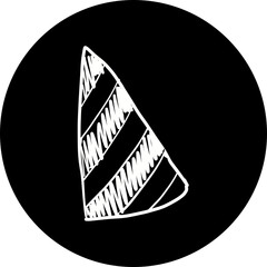 Happy birthday single vector icon