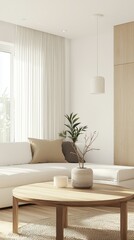 Cozy Scandinavian Apartment with White Walls and Minimalist Decor