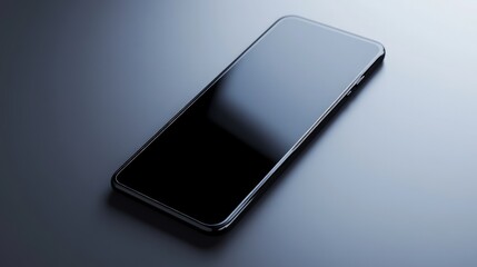 Elegant smartphone mockup showcasing a modern user interface, highlighting the sleek edge-to-edge display, perfect for technology presentations and app showcases