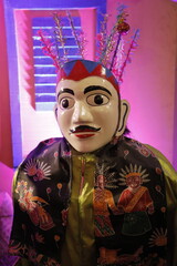 Traditional Puppets from the arts of the Betawi tribe in Jakarta, Indonesia. Known as 