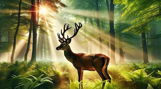 deer in the forest
