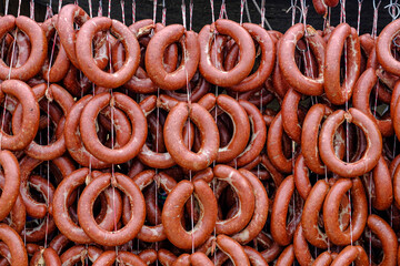 Traditional Turkish sausage, sold in the bazaar