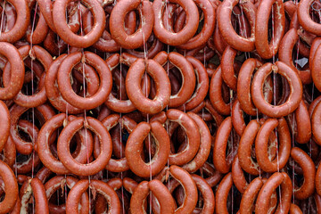 Traditional Turkish sausage, sold in the bazaar