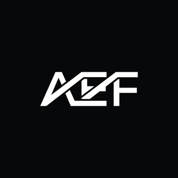 AEF Letter Logo Design Initial Vector Concept. Simple AEF Logo Template