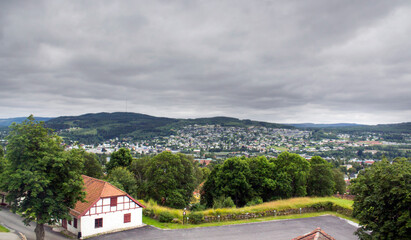 village in the mountains, Norway, Sweden