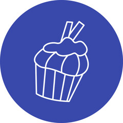 Happy birthday single vector icon