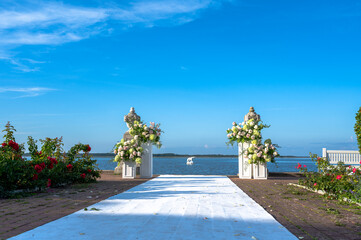 Wedding venue by the see at Haapsalu on the Baltic Coast, Estonia