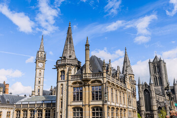 Fototapeta premium Dans les rues de Gand en Belgique