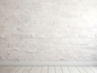Rural Room Texture: White Brick Wall Background for Design Inspiration