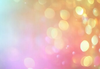 Abstract Blurred Background with Pastel Bokeh Lights
