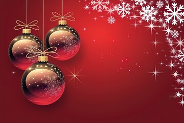 elegant illustration with a dominant red hue