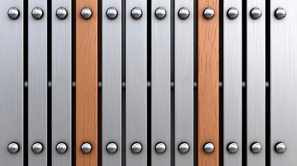 Modern Metal and Wood Texture Panel Design