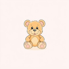 Fototapeta premium Cute and cuddly teddy bear plush toy