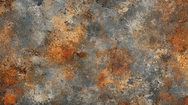 Abstract Rusty Metal Texture with Splotches and Patches